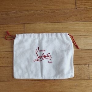 Christian Louboutin drawstring dust bag 9x6"